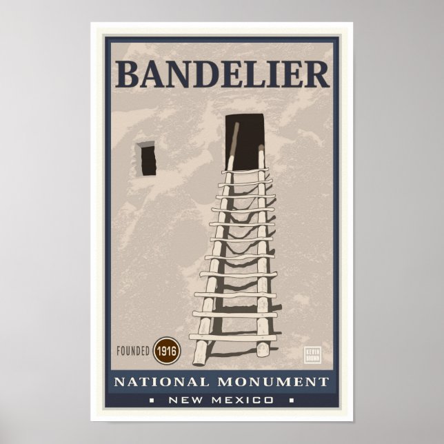 Póster Monumento nacional a la Bandelier 1 (Frente)