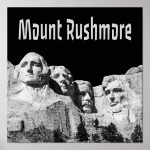 Póster Monumento Nacional al Monte Rushmore Dakota del Su