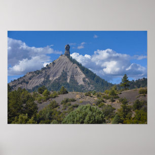 Póster Monumento Nacional Chimney Rock, Colorado