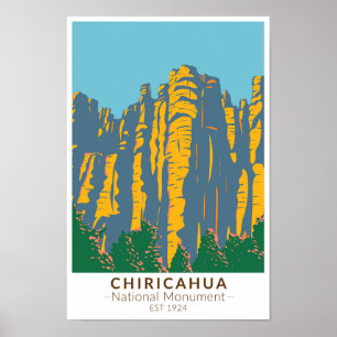 Póster Monumento Nacional Chiricahua Hoodoos Arizona