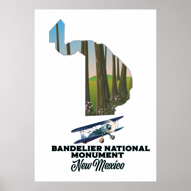 Póster monumento nacional de bandelier (Frente)
