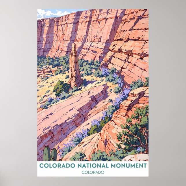 Póster Monumento Nacional de Colorado (Frente)
