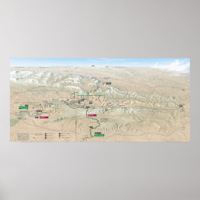 Póster Monumento Nacional de Dinosaurios (Frente)