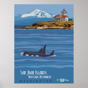 Póster Monumento Nacional de las Islas San Juan
