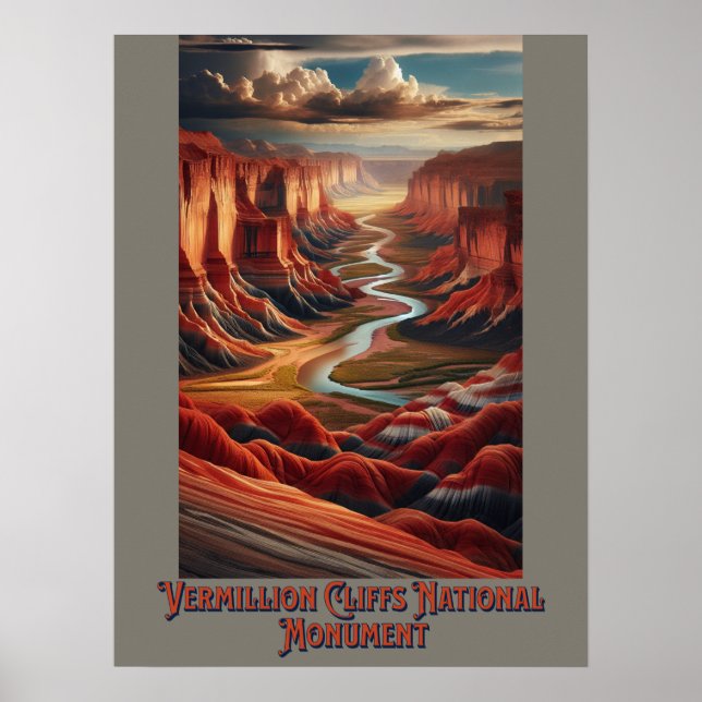 Póster Monumento Nacional de los Acantilados Verinos (Frente)