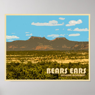 Póster Monumento nacional de los osos
