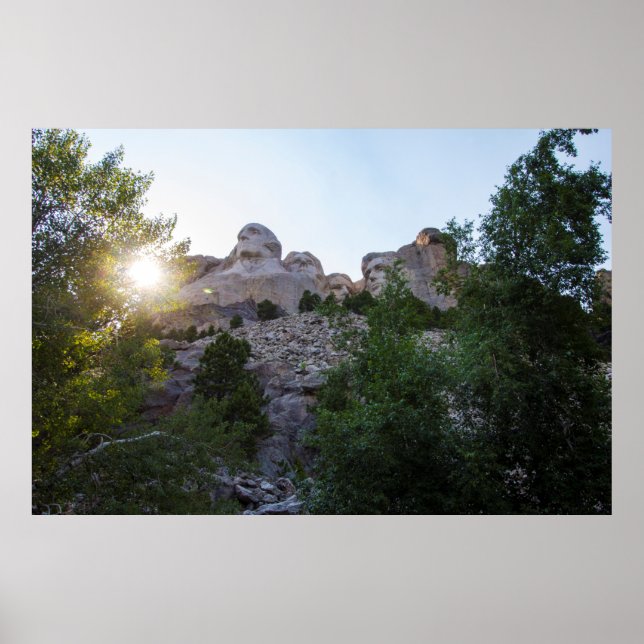 Póster Monumento Nacional del Monte Rushmore, Dakota del  (Frente)