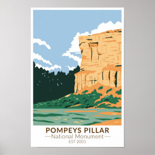 Póster Monumento nacional del Pilar Pompeys Montana Vinta