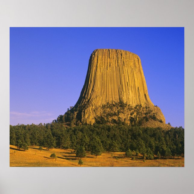 Póster Monumento Nacional Devils Tower en Wyoming (Frente)