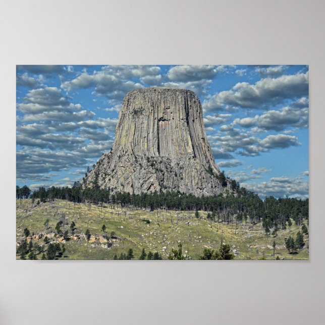 Póster Monumento Nacional Devils Tower, Wyoming (Frente)