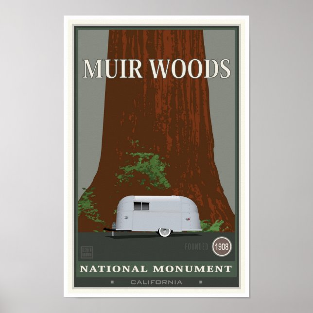 Póster Monumento nacional Muir Woods 1 (Frente)