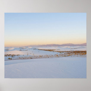 Póster Monumento Nacional White Sands, Dunas Transversale