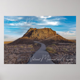 Póster Monumento Nacional y Reserva Cráteres de la Luna