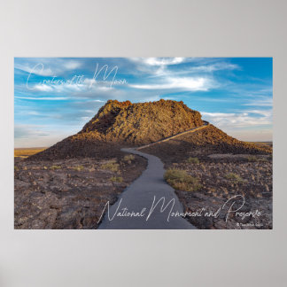Póster Monumento Nacional y Reserva Cráteres de la Luna