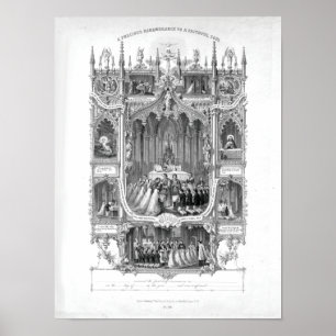 Póster Monumento personal de la primera comunión (blanco)