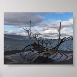 Póster monumento Sun Voyager en Reikiavik