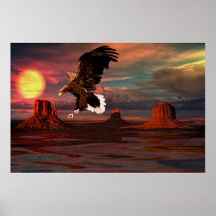 Póster Monumento - Valley-Eagle-Set-1