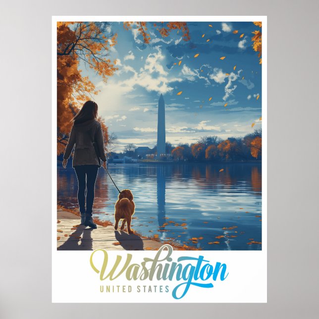 Póster Monumentos e historia: Washington DC (Frente)