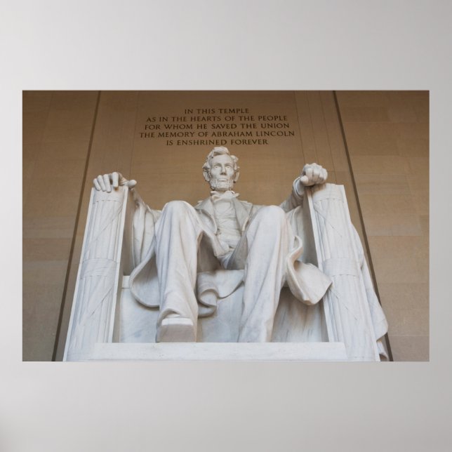 Póster Monumentos | El monumento conmemorativo de Lincoln (Frente)