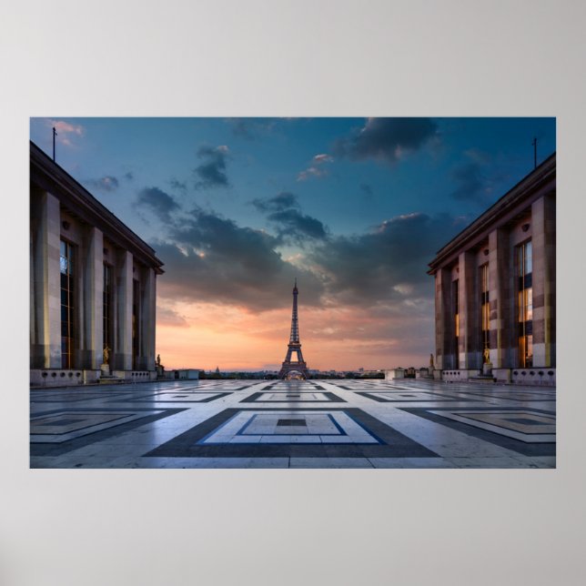 Póster Monumentos | La Torre Eiffel (Frente)