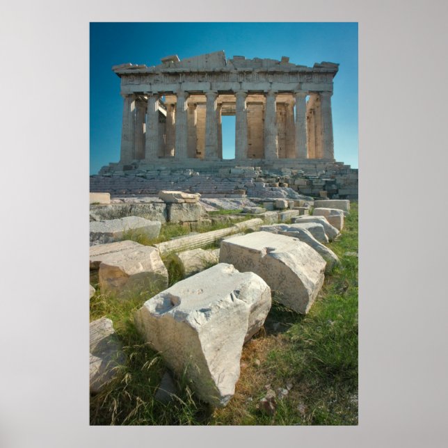 Póster Monumentos | Partenón Atenas, Grecia (Frente)