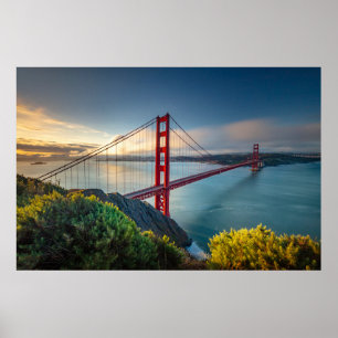 Póster Monuments   Golden Gate San Francisco