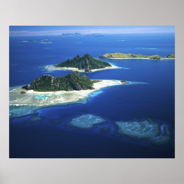 Póster Monuriki, Monu e Islas Yanuya, Mamanuca (Frente)