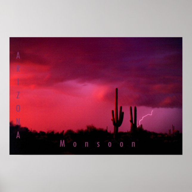 Póster Monzón de Arizona (Frente)