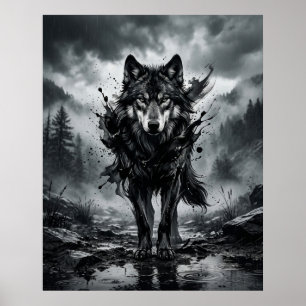 Póster Monzón del Lobo de Tinta