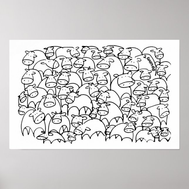 Póster ¡Moo! (Frente)