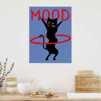 Póster Mood cat | Funny & decorative Poster