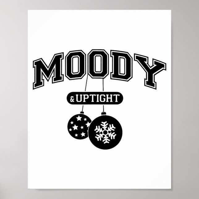 Póster Moody And Uptight Merry And Xmas Bright Matching C (Frente)