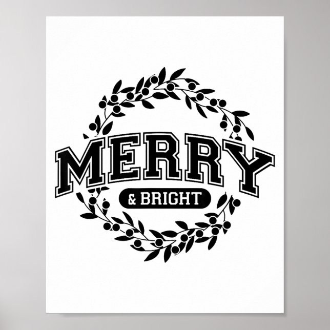 Póster Moody And Uptight Merry And Xmas Bright Matching C (Frente)