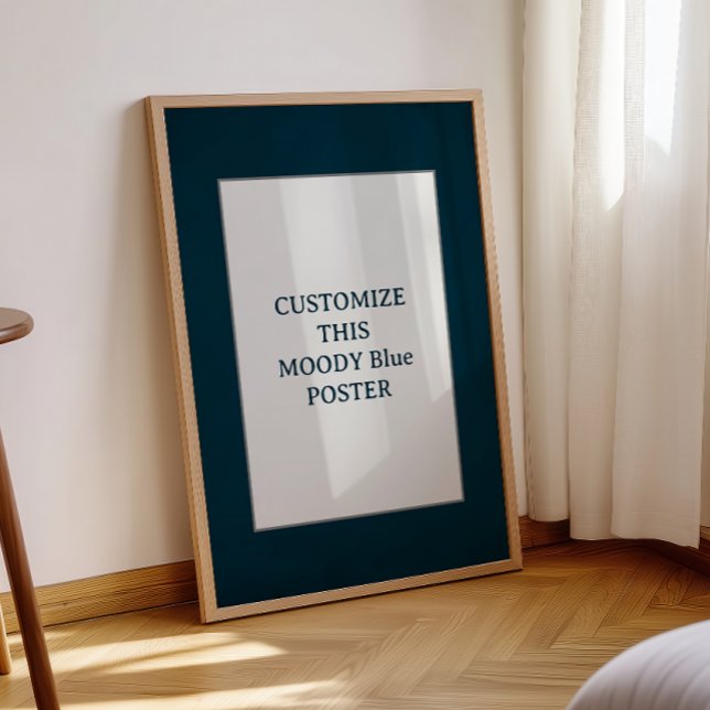 Póster Moody Blue Personalizado Poster Cita Regalos Cumpl (Subido por el creador)