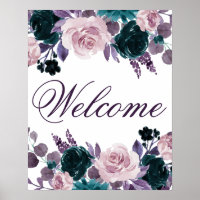 Moody Boho | Quinceañera Floral Morado Berenjena