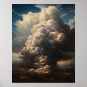 Póster Moody Clouds Art Print Poster