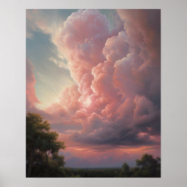 Póster Moody Clouds Art Print Poster