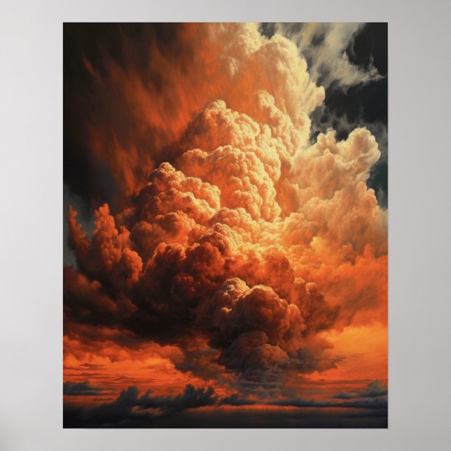 Póster Moody Clouds Art Print Poster (Frente)