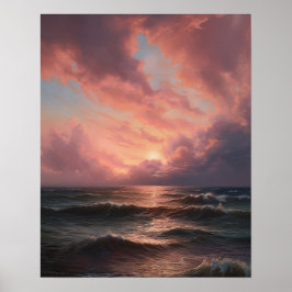 Póster Moody Clouds Art Print Poster
