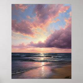 Póster Moody Clouds Art Print Poster