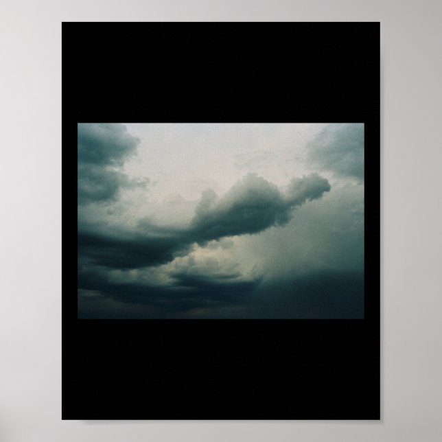 Póster Moody Clouds Sky Pegatina (Frente)