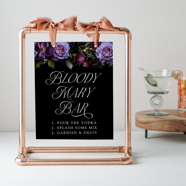 Póster Moody Gothic Purple Floral Sangriento Mary Bar Rót (Subido por el creador)