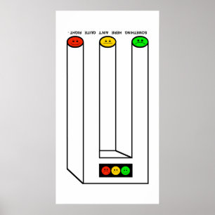 Póster Moody Stoplight Blivet con pie de foto