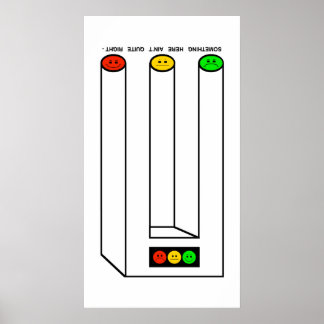 Póster Moody Stoplight Blivet con pie de foto