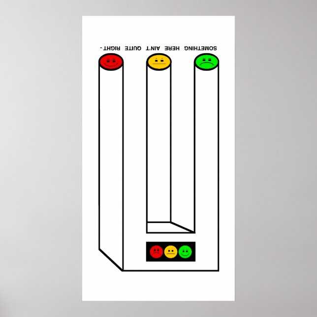 Póster Moody Stoplight Blivet con pie de foto (Frente)