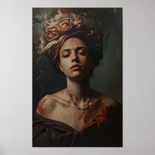 Póster Moody Surreal Oil Painting/Ethereal Abstract Dream (Frente)