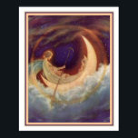 Póster Moon Boat to Dreamland - Hugh Williams 16 x 20<br><div class="desc">Hugh Williams es una estampación de colores y colores,  "Moon Boat to Dreamland"</div>