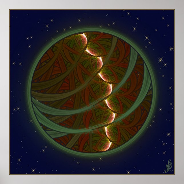 Póster Moon de caballo de Lotus (Frente)