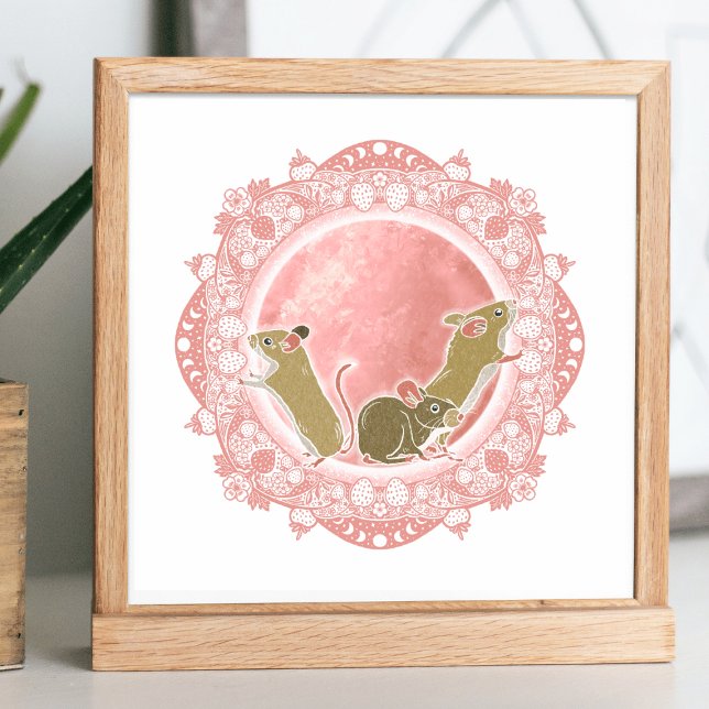 Póster Moon de fresa completa | June Moon Ilustracion (Subido por el creador)