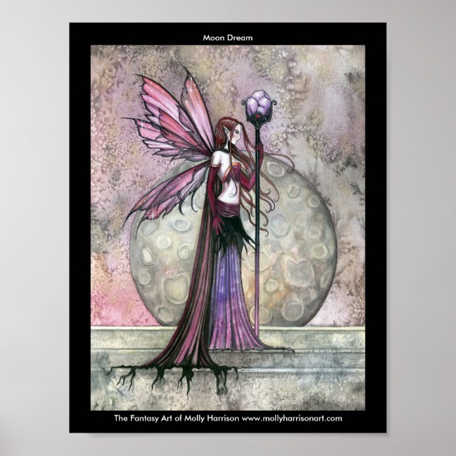 Póster Moon Dream Fairy Poster por Molly Harrison (Frente)